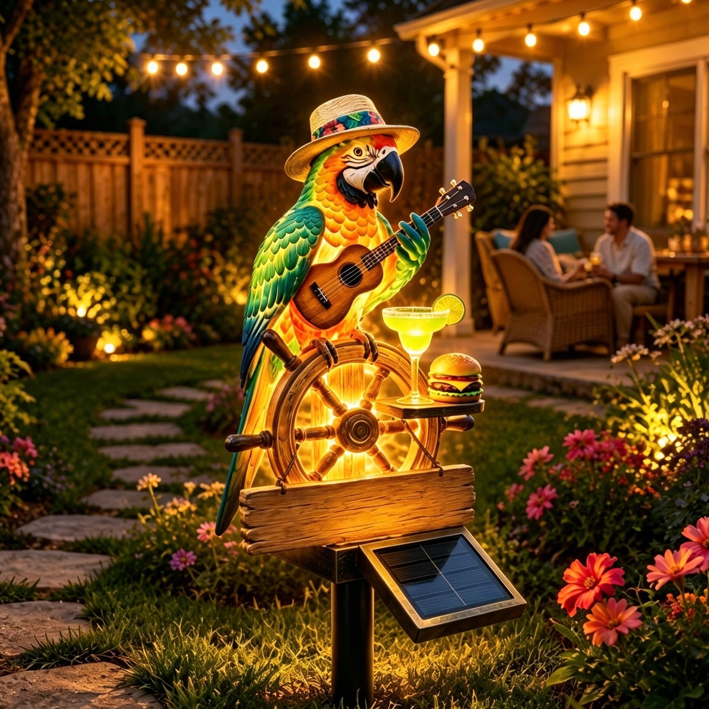 🌴 Solar-Powered Parrot Garden Light – Suitable for party settings
