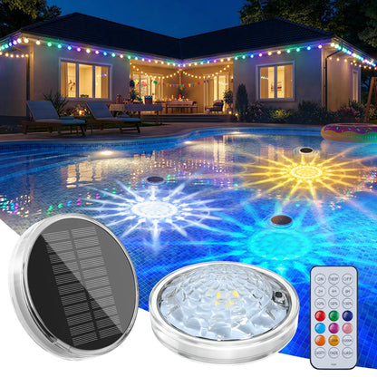 💥Limited Time 49% OFF🌈 Solar Floating Pool Lights | RGB Remote Control