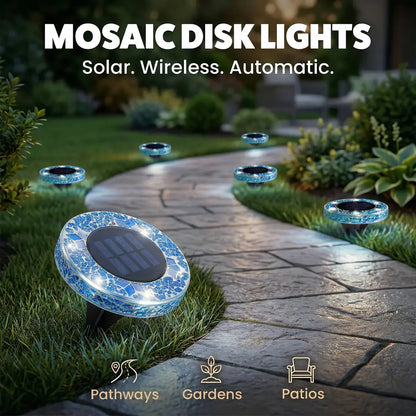 Mosaic Solar Disk Lights