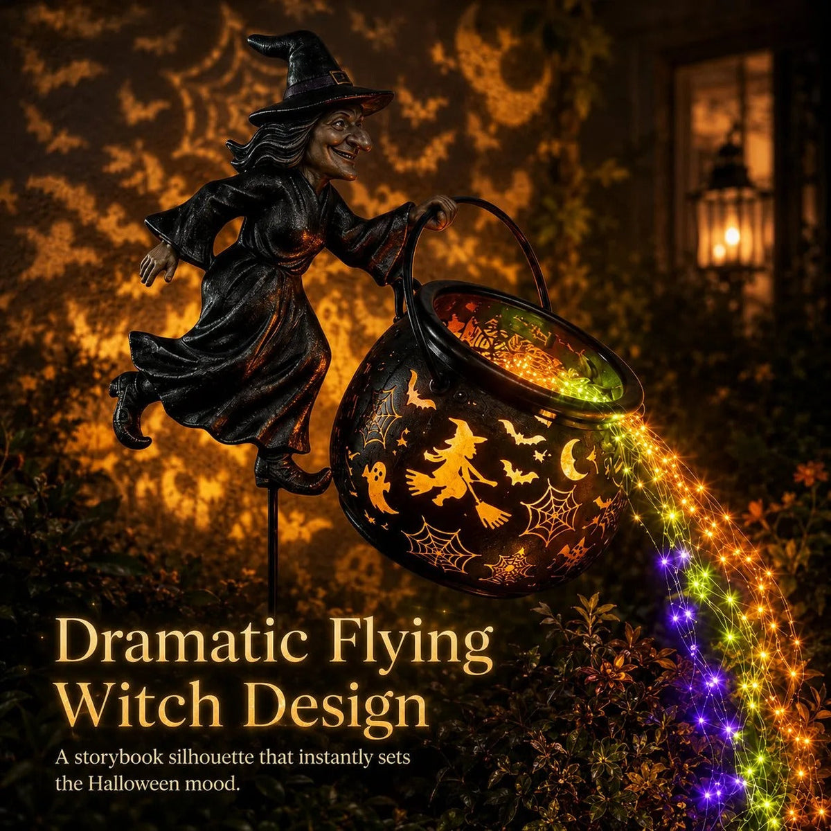 🔥Last Day 50% OFF - Halloween garden lamp “Witches' Cauldron”