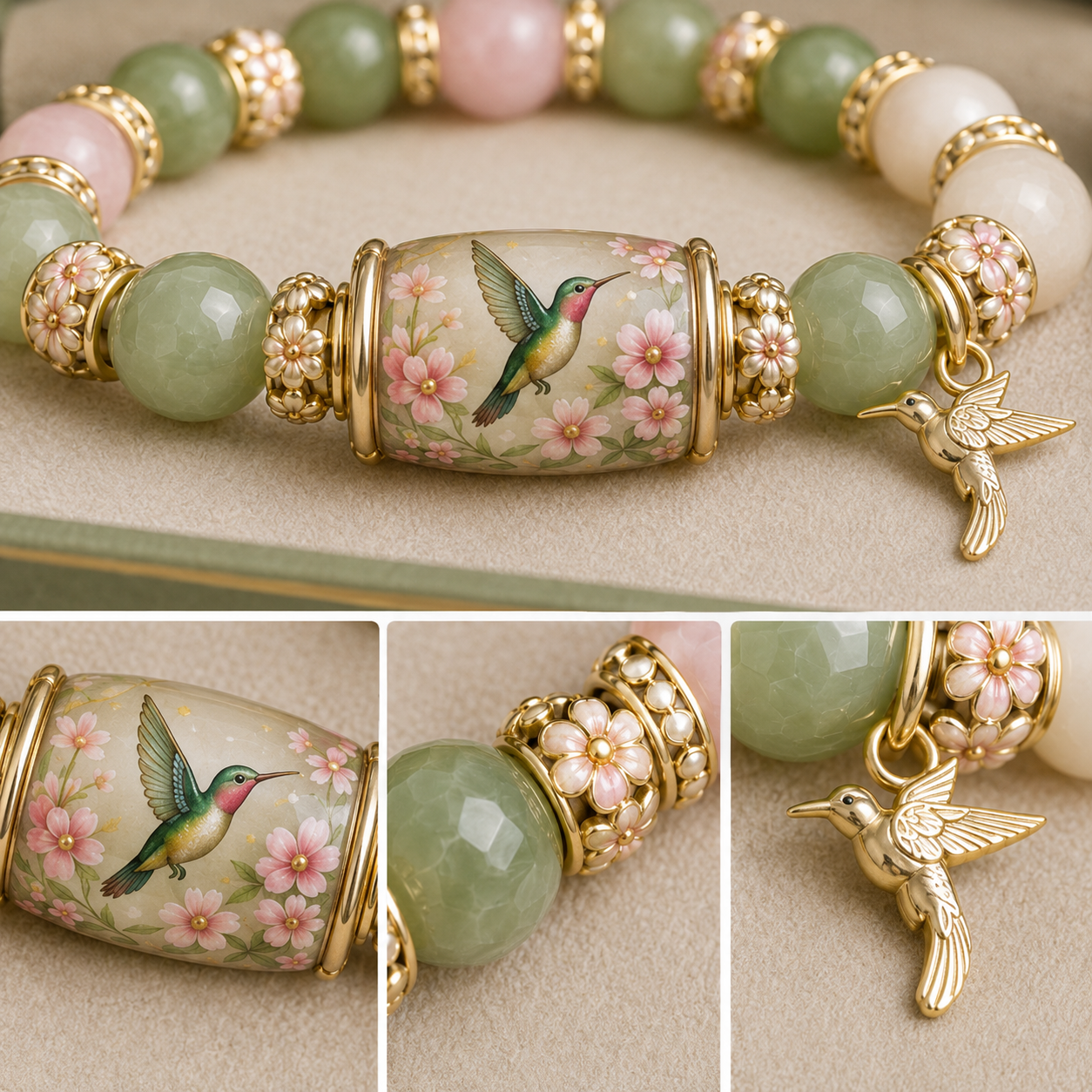 🌿 Love, Peace & Spring Blessings 💖 | 2026 Limited Edition Handmade Bracelet