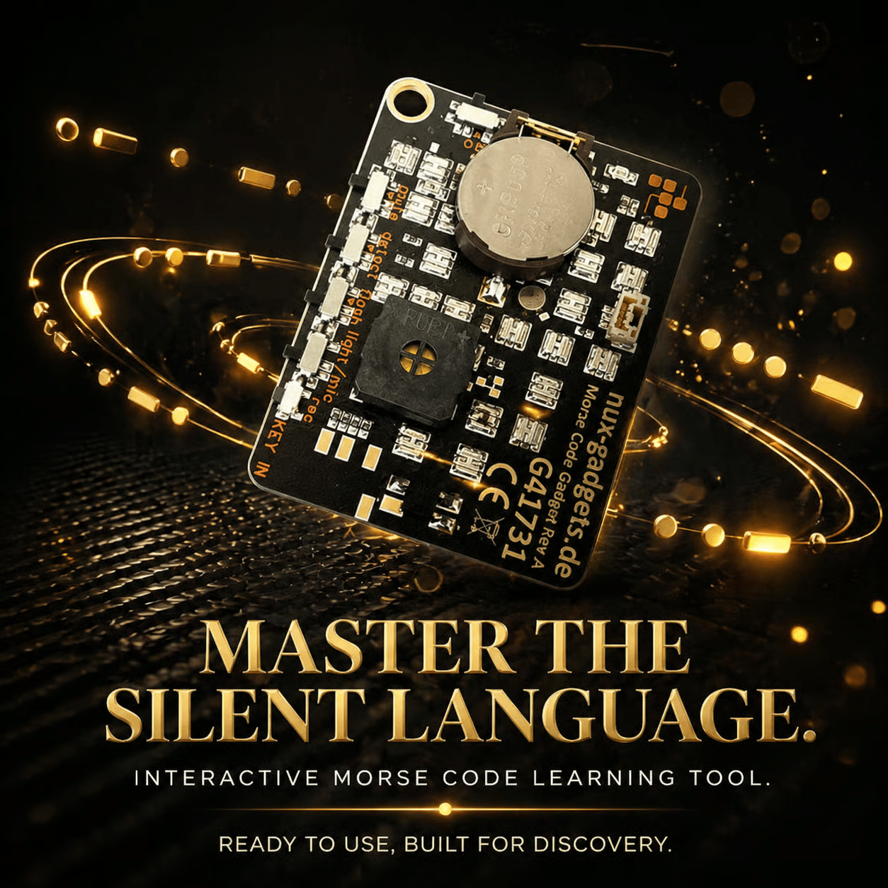 🔥 📟 Morse Code Trainer Card Pro (LED Edition)