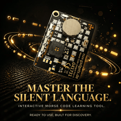 🔥 📟 Morse Code Trainer Card Pro (LED Edition)