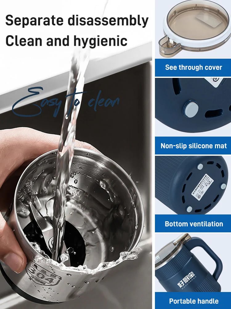 🔥Last Day 52% OFF⏰| Large Capacity Electric High Speed Crushing and Grinding Cup🍵