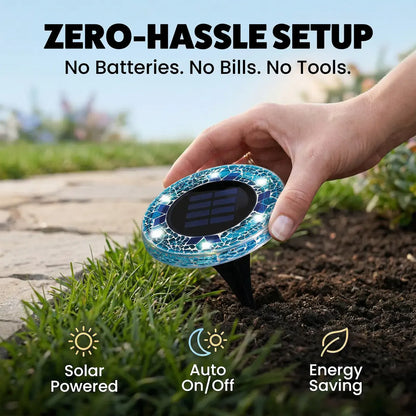 Mosaic Solar Disk Lights