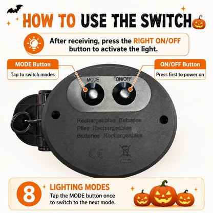 🎃 Pumpkin Solar Stake Lights  – Light Up Your Halloween Yard 🎃✨