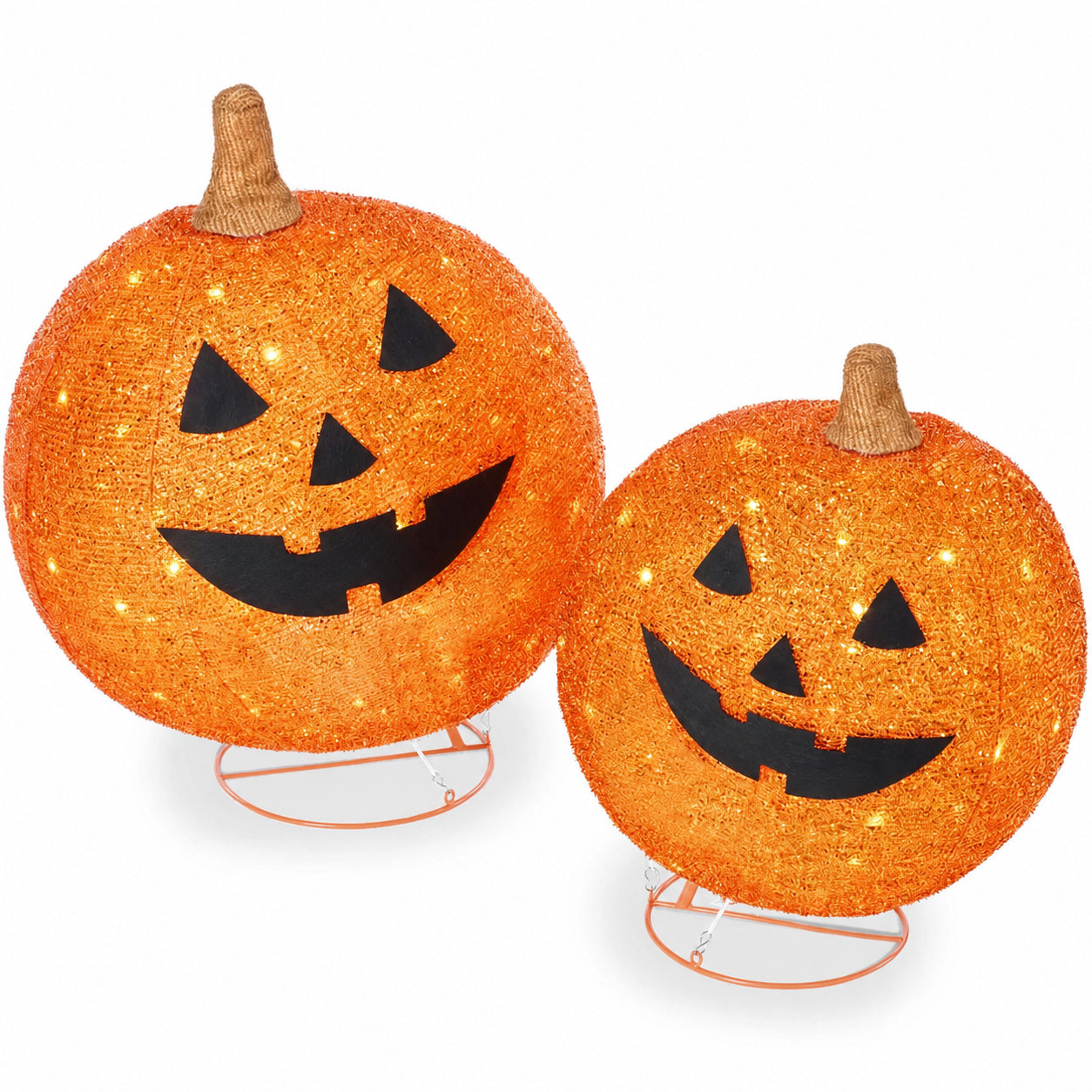 2-in-1 Lighted Pumpkin Set: Perfect Decor from Halloween to Thanksgiving! ✨