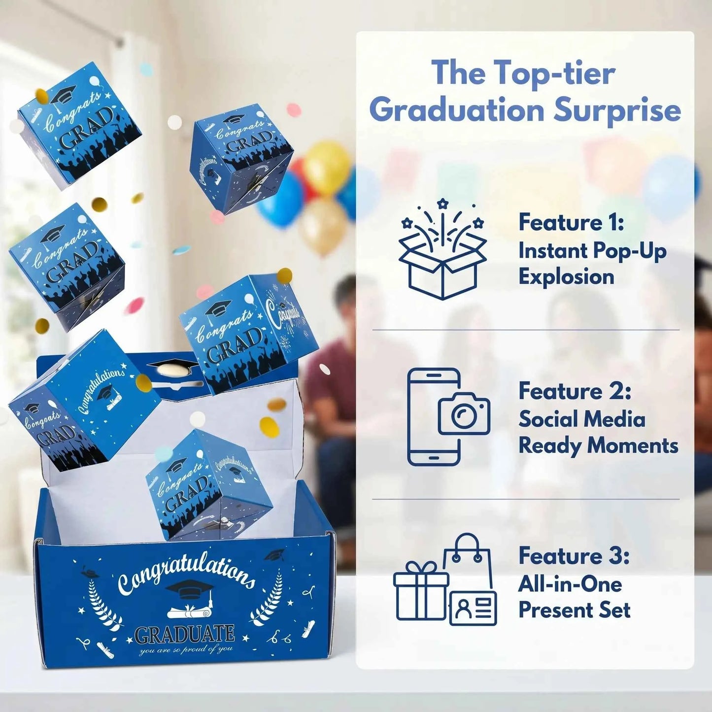 【🧑‍🎓Graduation Hot Sale 50% OFF🔥】Creative Folding Pop-Up Gift Box for 2026 Graduation🎓️