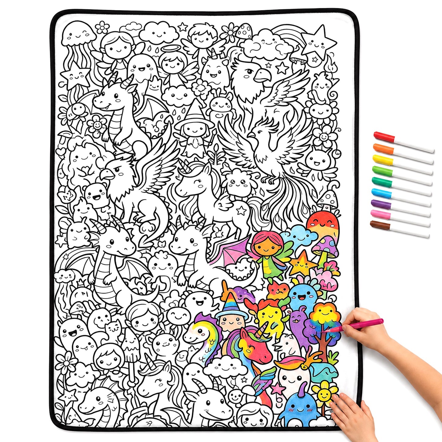 Ahlwo™ Coloring Blanket🖍️ Color It. Wash It. Repeat It! 🔄✨