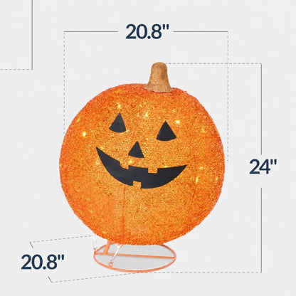 2-in-1 Lighted Pumpkin Set: Perfect Decor from Halloween to Thanksgiving! ✨