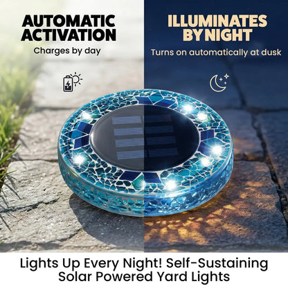 Mosaic Solar Disk Lights