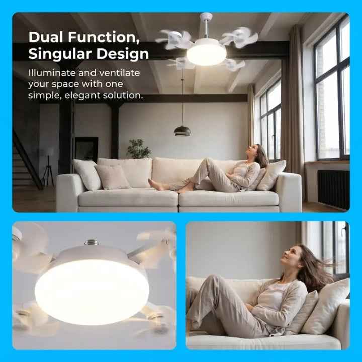 2026 New E27 Socket Ceiling Fan Light