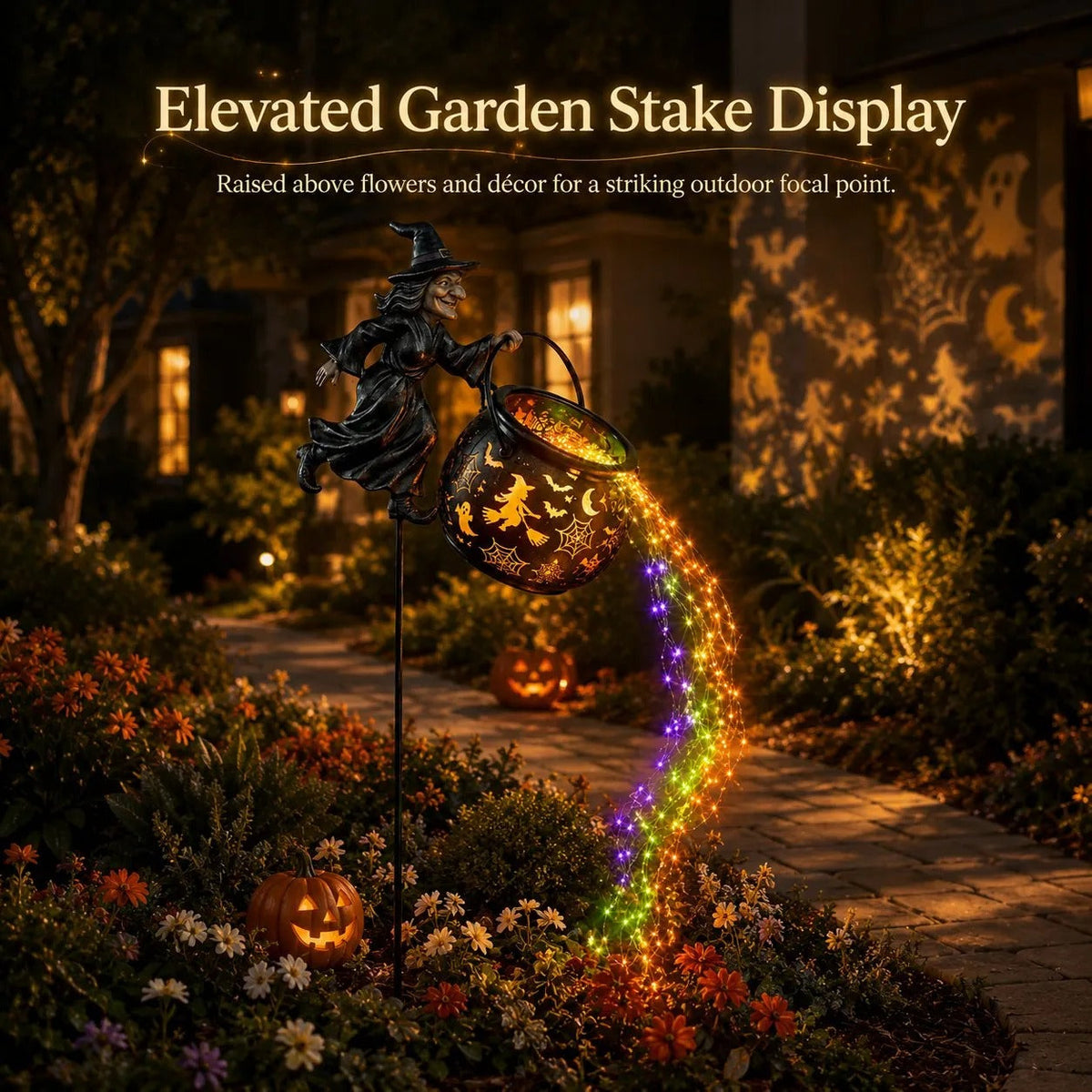🔥Last Day 50% OFF - Halloween garden lamp “Witches' Cauldron”