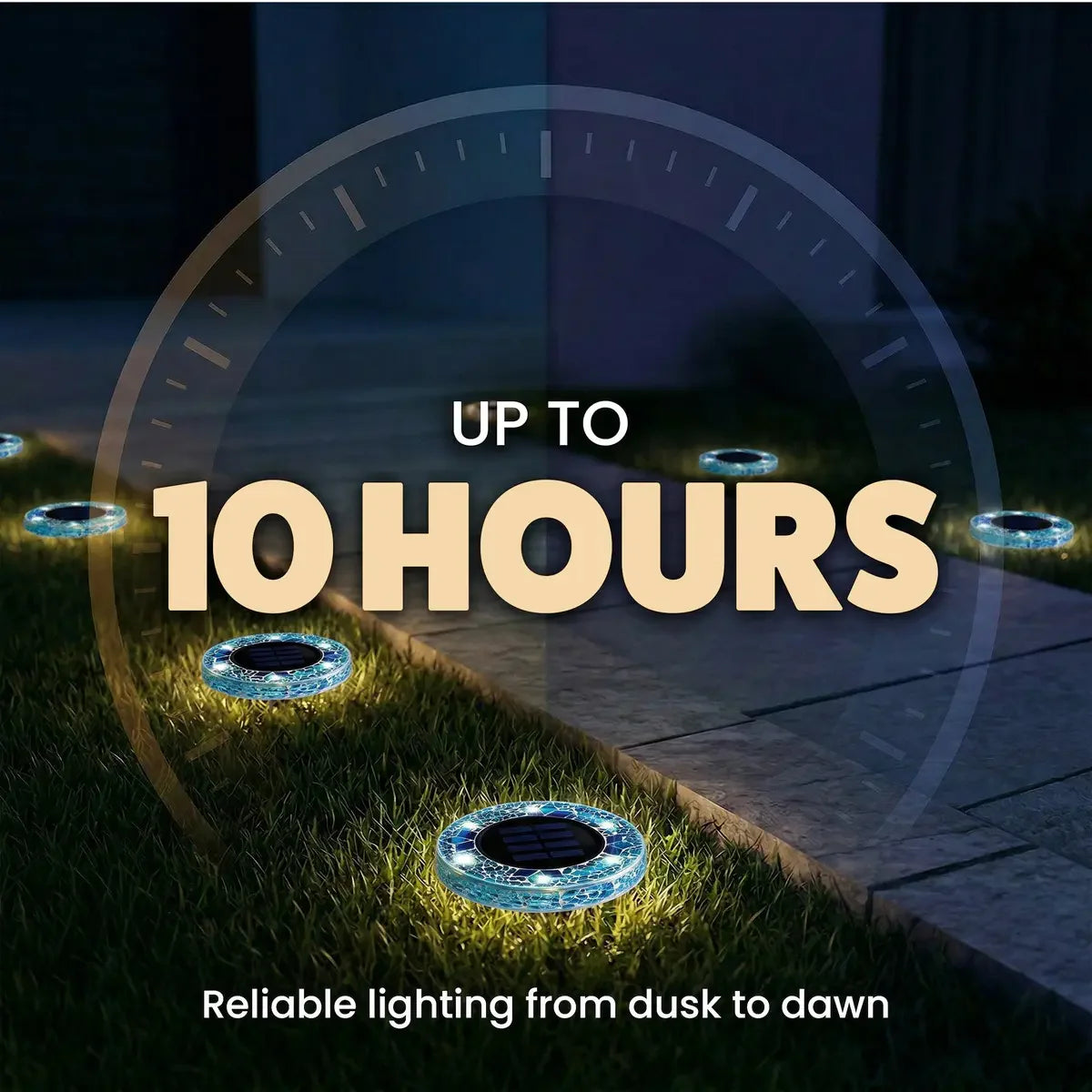 Mosaic Solar Disk Lights