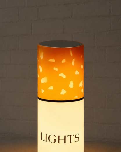 🚬 Cigarette Tube Shaped Marlboro Style Floor Lamp | Retro Industrial Novelty Ambient Light