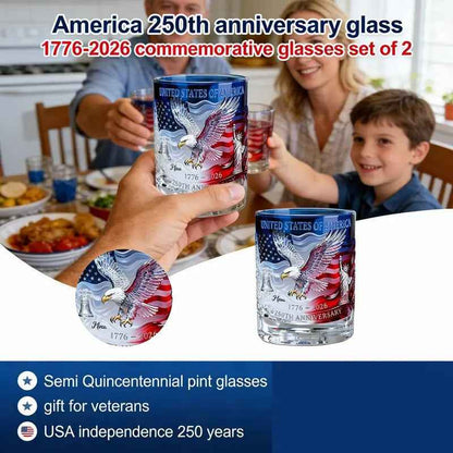 🔥Last Day 49% OFF⏰Proud Anniversary Decanter & Round Glass🦅