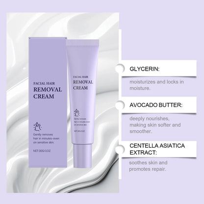 🔥 Today!-Buy 2 Get 1 FREE🔥Gentle and Painless Facial Hair Removal Cream