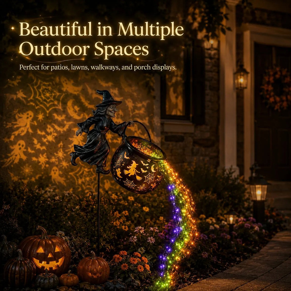 🔥Last Day 50% OFF - Halloween garden lamp “Witches' Cauldron”