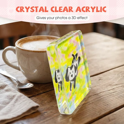 🔥Last Day 50% OFF😲|🎞✂10 Pack  2" x 2" Clear Acrylic DIY Fridge Magnet Set with Adhesive Backing 📷️