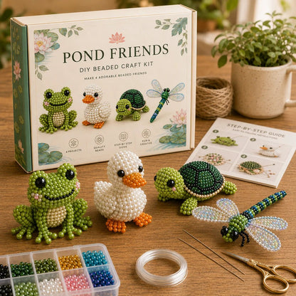 🧵✨ Tiny 3D Beaded Animal DIY Kit – Turn Tiny Beads Into Treasured Handmade Animals, Great for Cozy Afternoons & Thoughtful Gifts