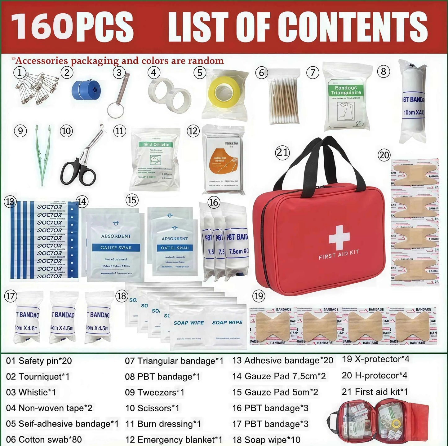 🩹🚨 330-Piece First Aid Kit – Water-Resistant Emergency Medical Bag for Home, Car & Travel | 🔥 50% OFF