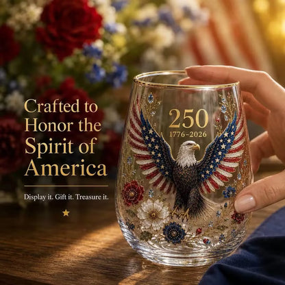 🦅USA 250th Anniversary Freedom Eagle Glass-Limited Collector Edition