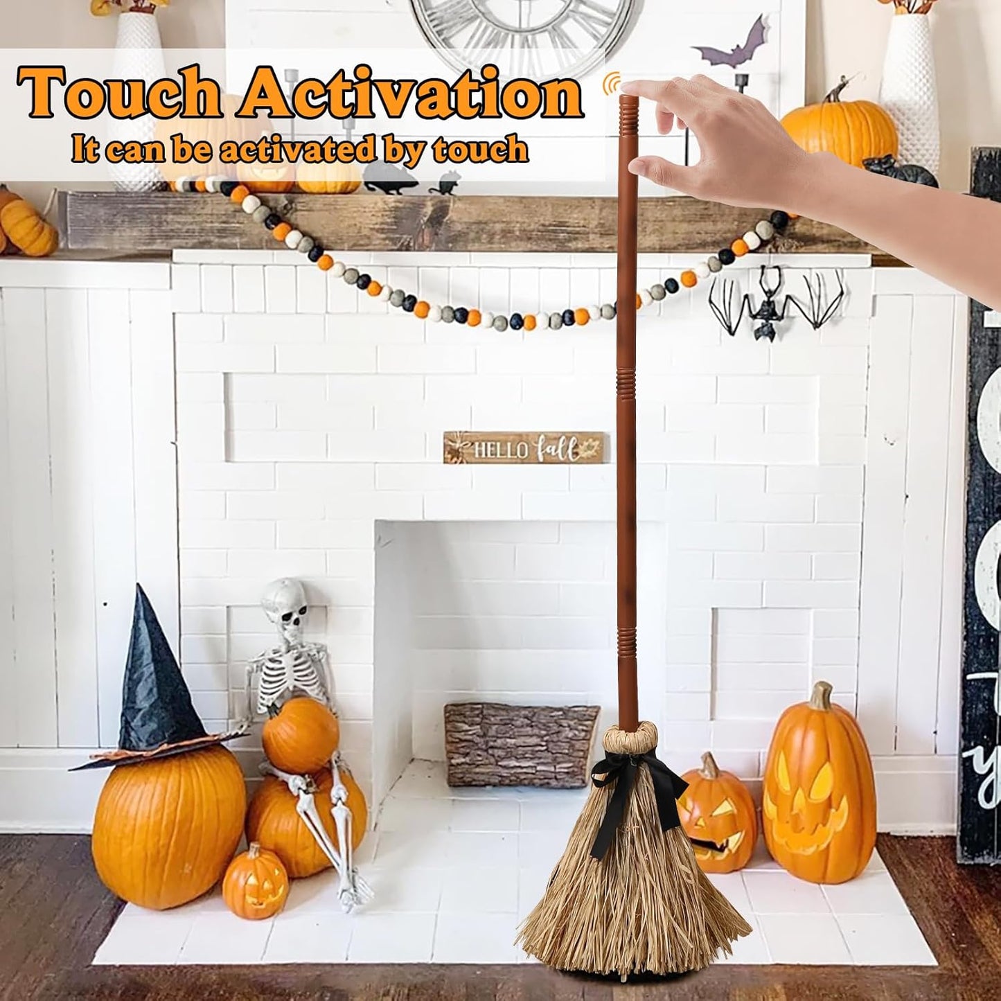 💥Halloween Sale 49% OFF🧙‍♀️🪄Floating Witch's Broom – Haunted Dancing Broom