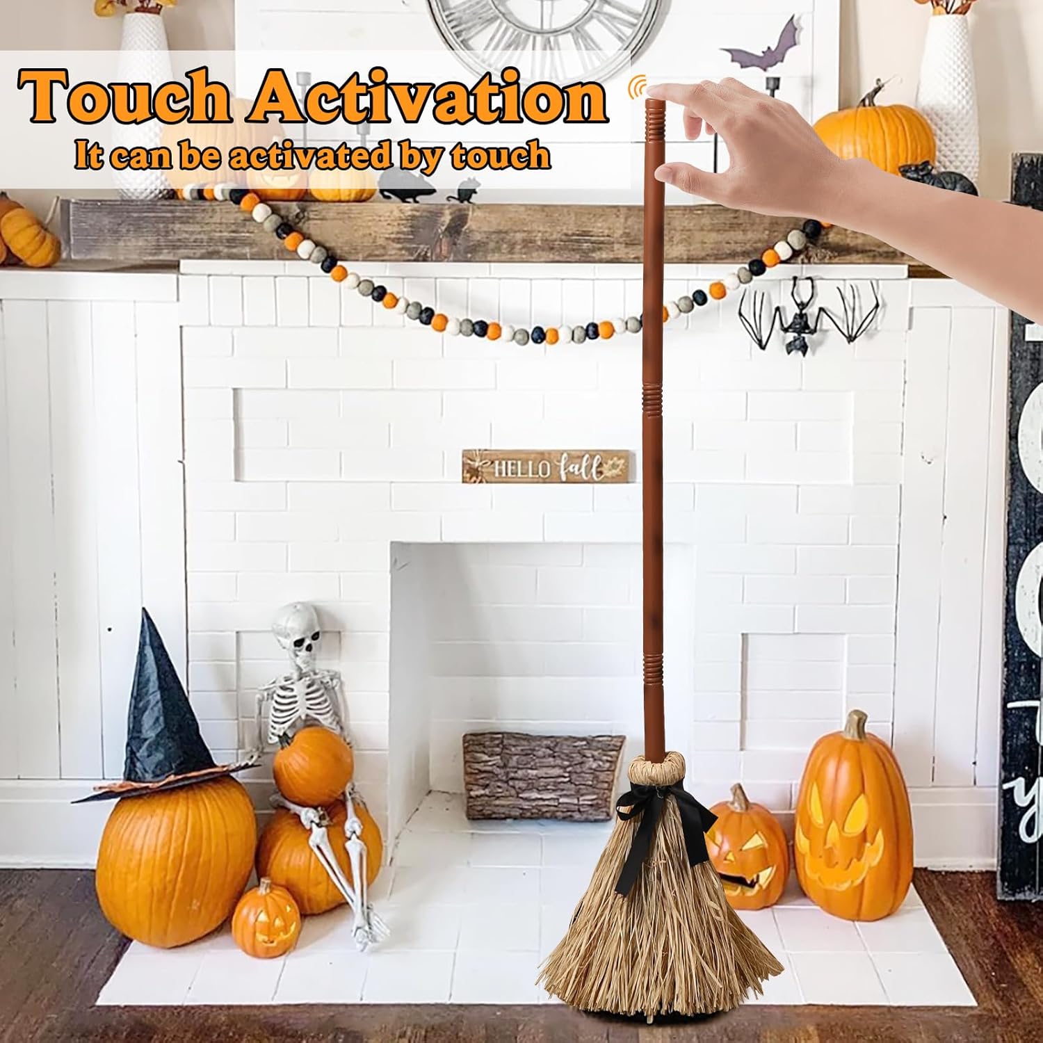 💥Halloween Sale 49% OFF🧙‍♀️🪄Floating Witch's Broom – Haunted Dancing Broom