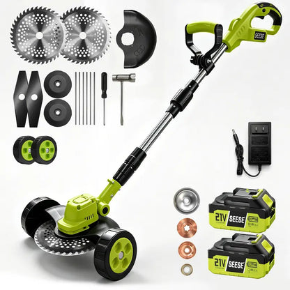 🌿⚡Trim, Edge & Clean Up Your Yard Faster ⚡ Cordless 3-in-1 Lawn Trimmer with Battery