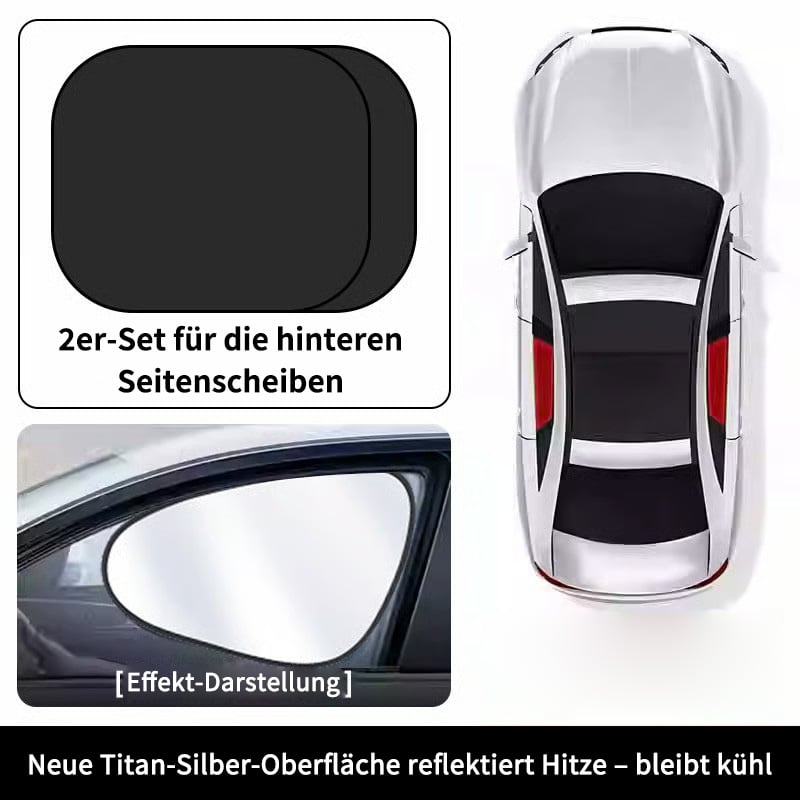 🚗Elektrostatische Sonnenschutzfolie für Autoseitenfenster – Sichtschutz, Hitzeschutz und Sonnenblende