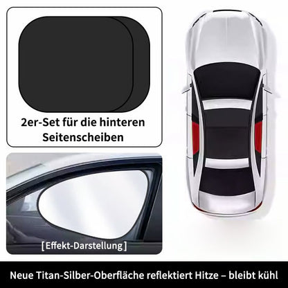 🚗Elektrostatische Sonnenschutzfolie für Autoseitenfenster – Sichtschutz, Hitzeschutz und Sonnenblende