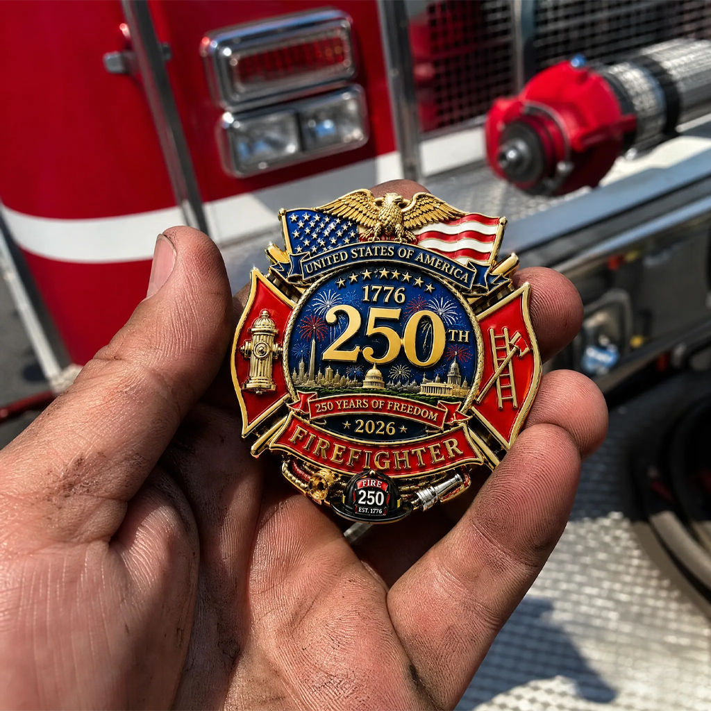🫡Salute To Our Firefighter👩‍🚒 250th Anniversary Firefighter Badge🎖️