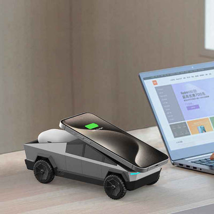 Armor King CyberDock 3-in-1 Wireless Charger + Car Model Ornament + Stand