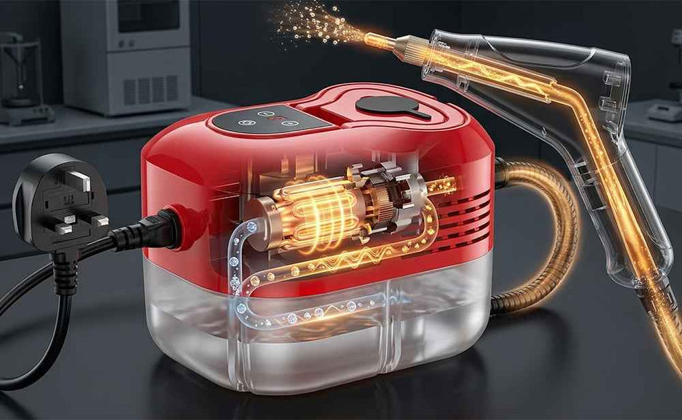 Steam cleaner heat up