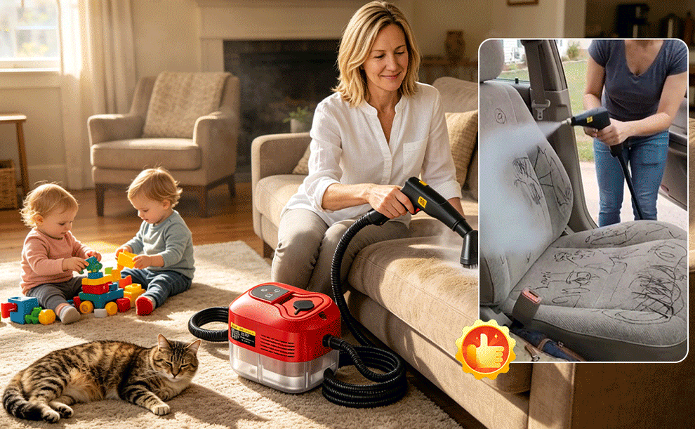 Chemical free steam cleaning