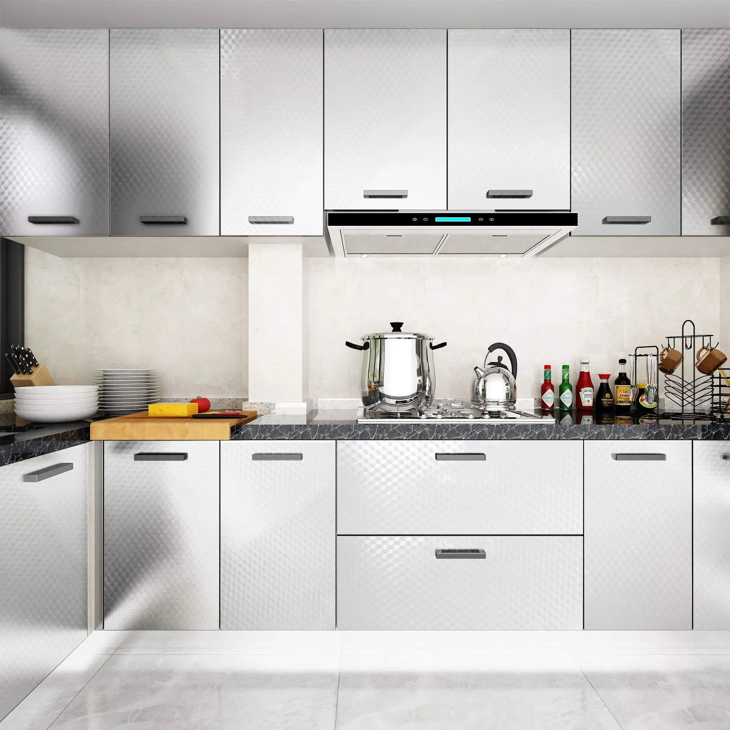 💥Today 50% OFF💥 Self-Adhesive Stainless Steel Kitchen Film