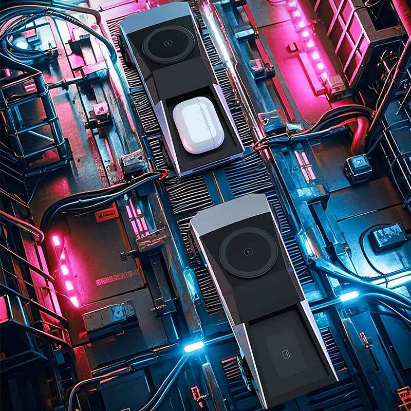 Armor King CyberDock 3-in-1 Wireless Charger + Car Model Ornament + Stand