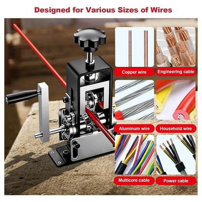 🔥50% OFF TODAY🔥 Manual Cable Wire Stripping Machine ⚙️ Heavy-Duty Iron Frame Wire Stripper for Scrap Copper Recycling