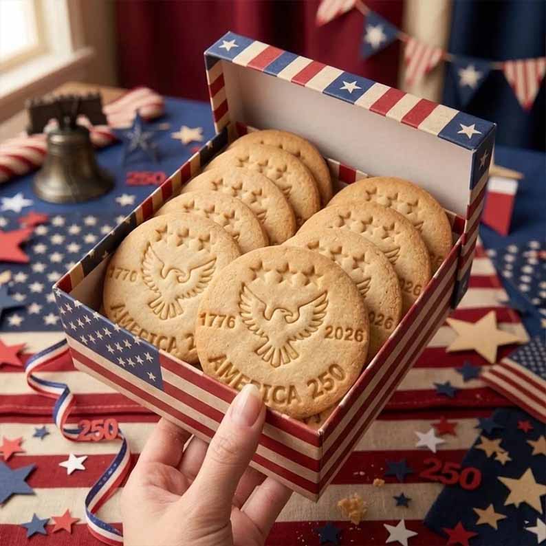 🎁Last Day 60% OFF - 1776–2026 USA 250th Anniversary Cookie Stamp