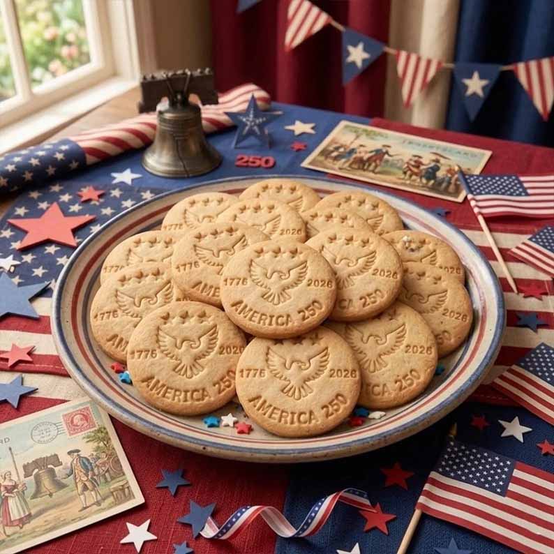 🎁Last Day 60% OFF - 1776–2026 USA 250th Anniversary Cookie Stamp