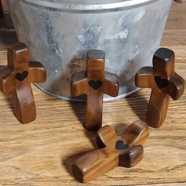 ✝️100% Handmade Wooden Cross My Heart(James Bottoms Handmade®)