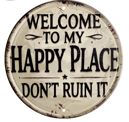 🏡 “This Is Our Happy Place” Hanging Sign
