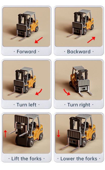 Mini Desktop Remote Control Forklift Truck Toy