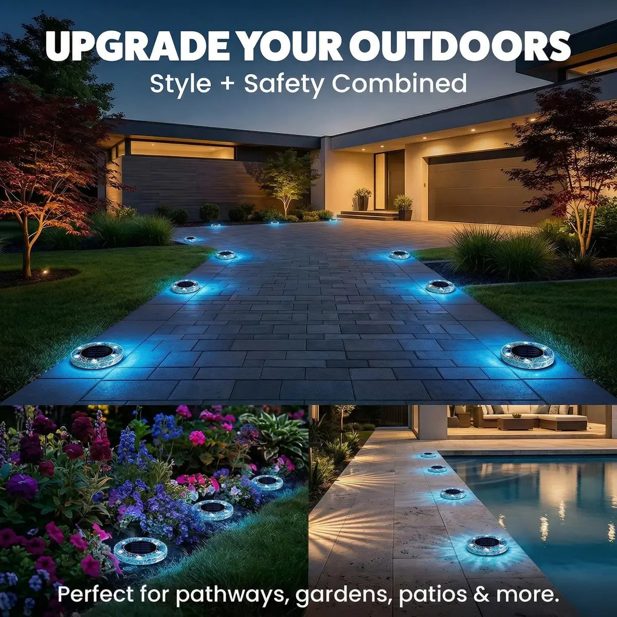 Mosaic Solar Disk Lights