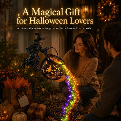 🔥Last Day 50% OFF - Halloween garden lamp “Witches' Cauldron”