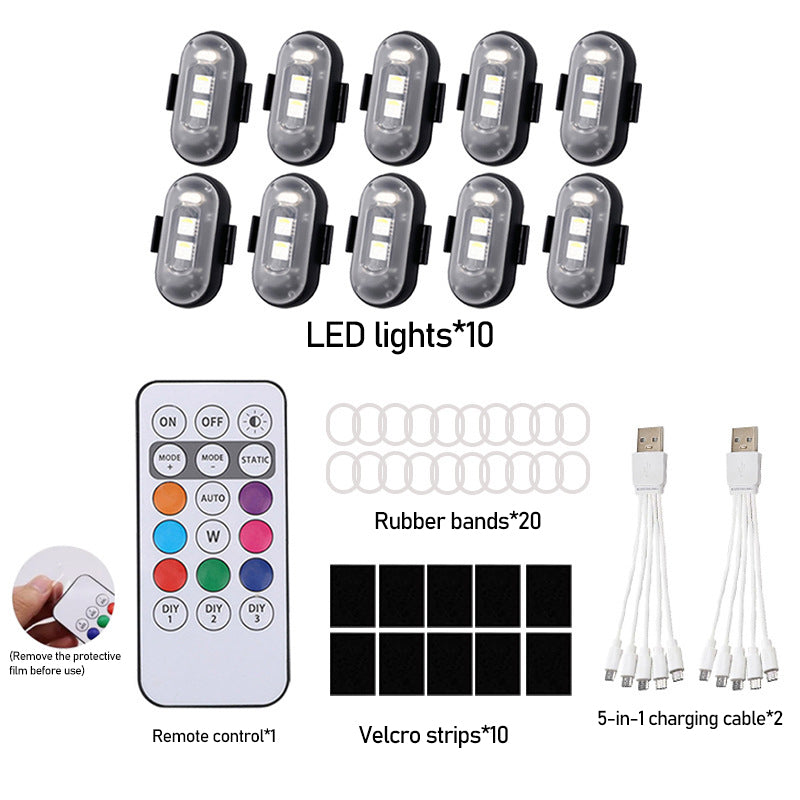 🔥Last Day 50% OFF| 🚗🌈RGB Car Ambient Lights🏍️🚨