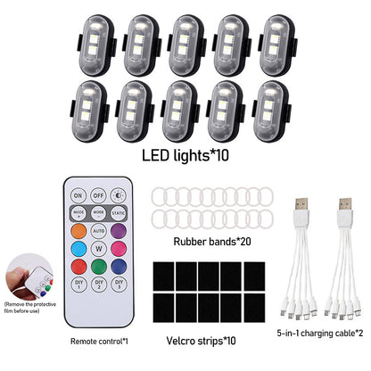 🔥Last Day 50% OFF| 🚗🌈RGB Car Ambient Lights🏍️🚨