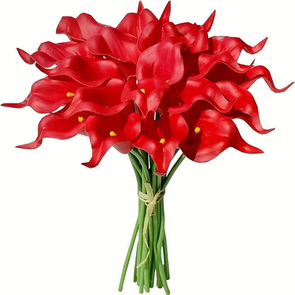 🤍 15PCS Artificial Calla Lily Flowers | Real Touch Elegant Decor