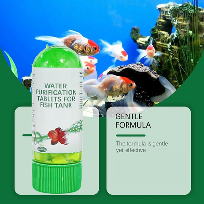 💧 Fish Tank Purification Tablets | Remove Cloudy Water & Turbidity (2PC)