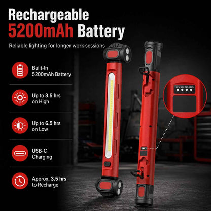 Father's Day Promotion SAVE 49% 🔥3000LM Rechargeable Magnetic LED Work Light Bar